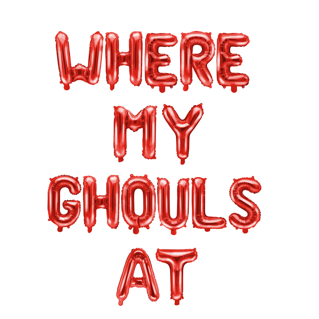 Where My Ghouls At Balloon Set