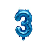 Number 3 Blue Balloon 35cm
