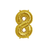 Gold 35cm Number 8