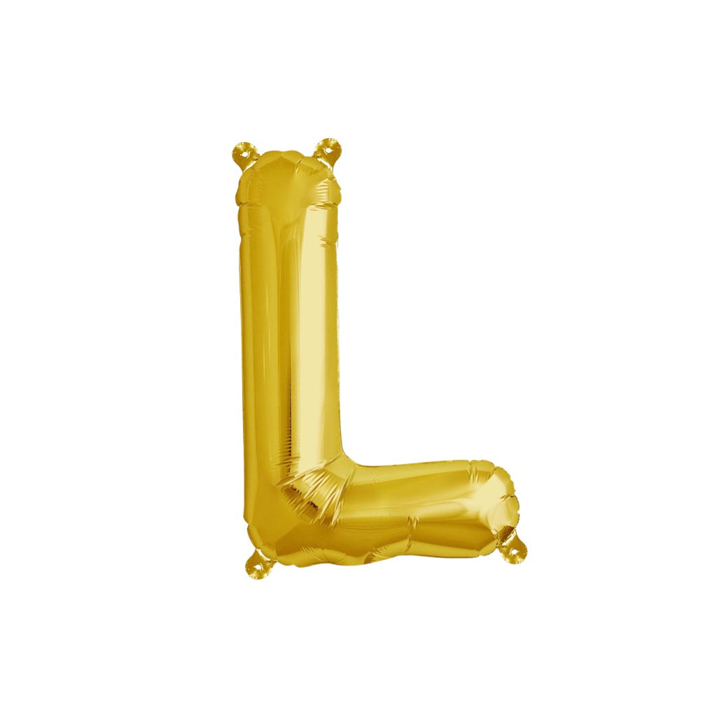 Letter L Gold Balloon 35cm