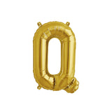 Letter Q Gold Balloon 35cm