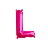 Letter L Hot Pink Balloon 35cm