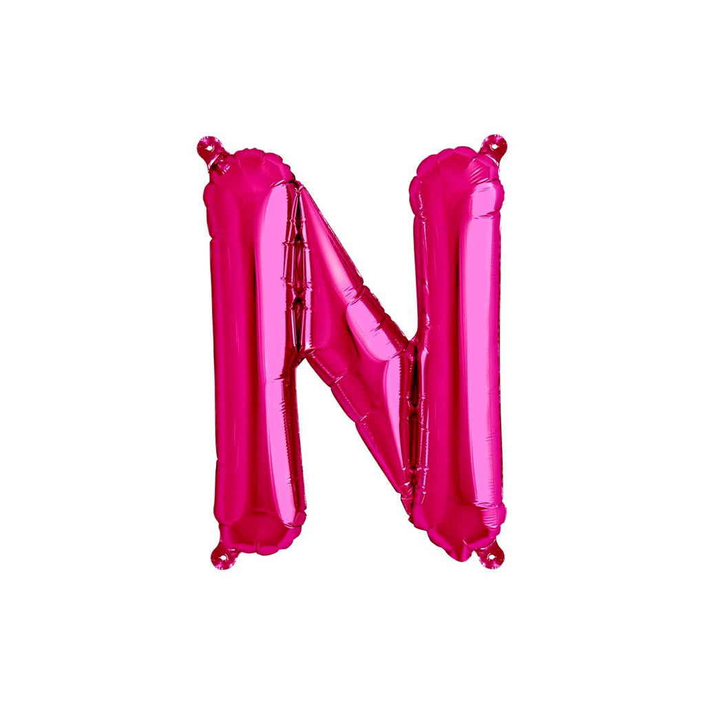 Letter N Hot Pink Balloon 35cm