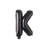 Letter K Black Balloon 35cm