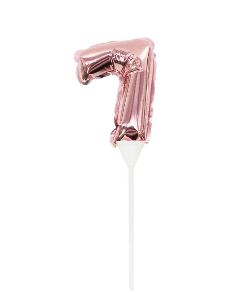 Cake Topper - Mini Balloon - Number 7