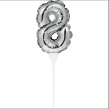 Cake Topper - Mini Balloon - Number 8