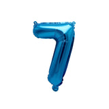 Number 7 Blue Balloon 35cm