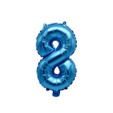 Number 8 Blue Balloon 35cm