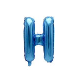 Letter H Blue Balloon 35cm