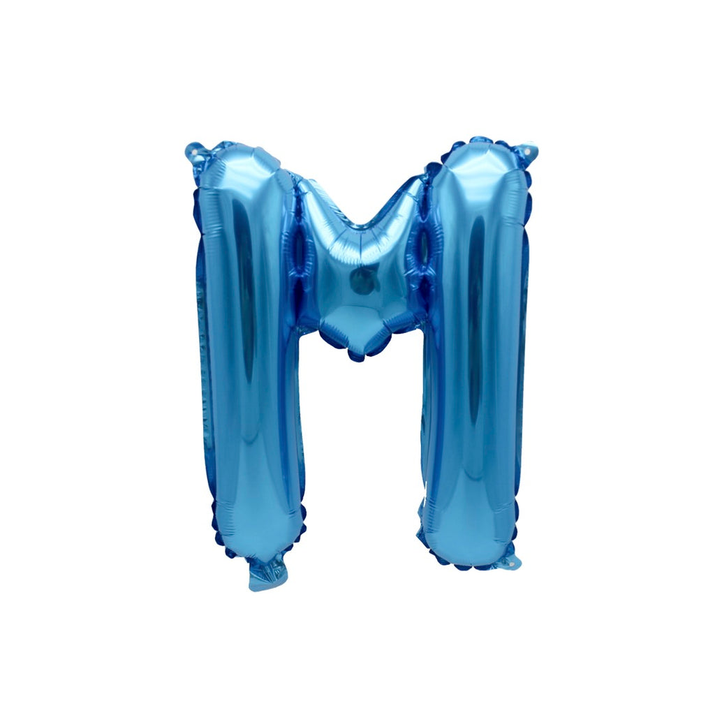 Letter M Blue Balloon 35cm