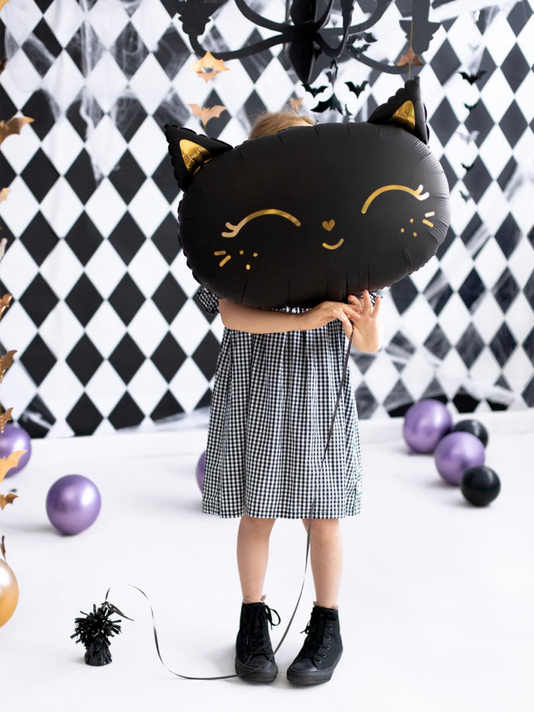 Black Cat Head Balloon