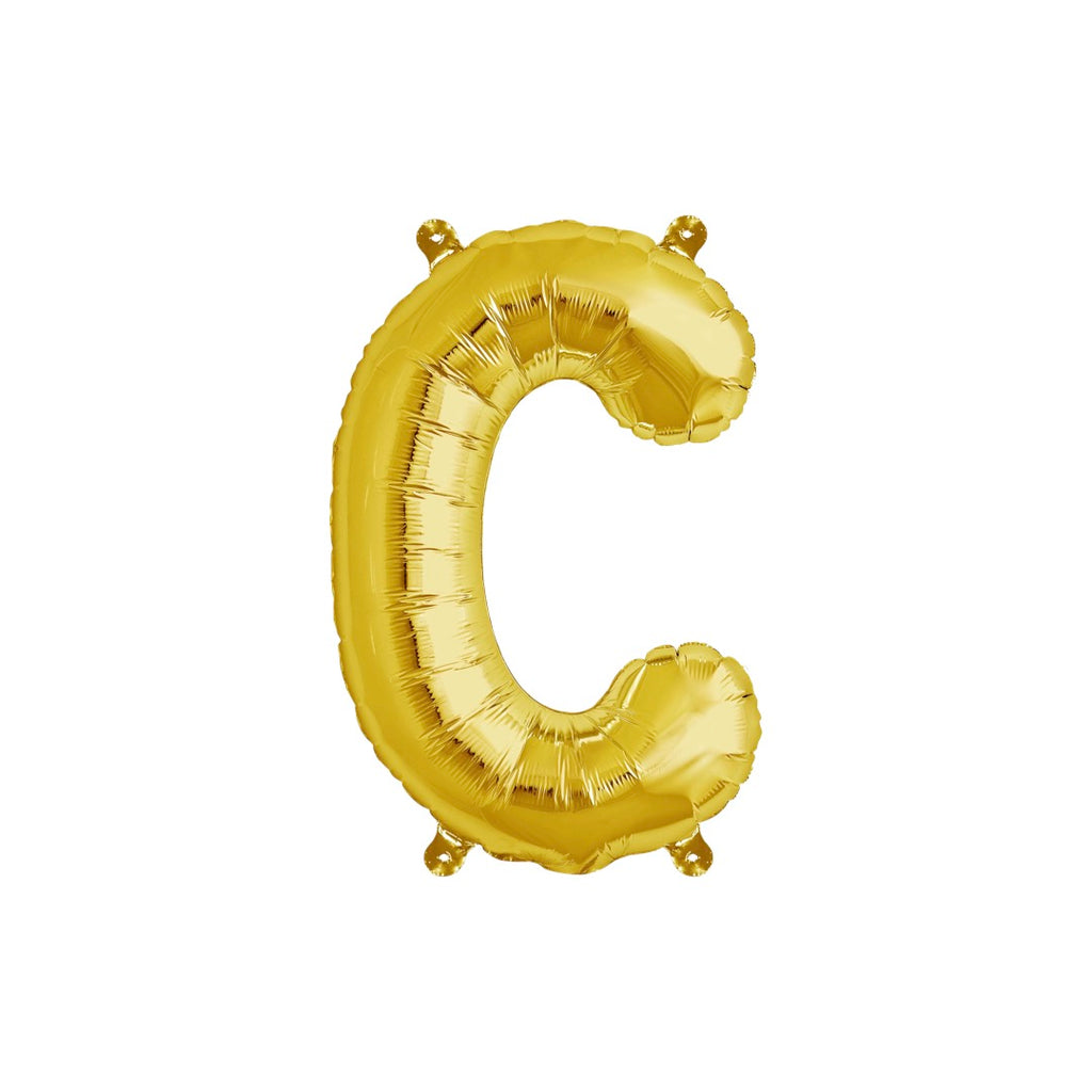 Letter C Gold Balloon 35cm