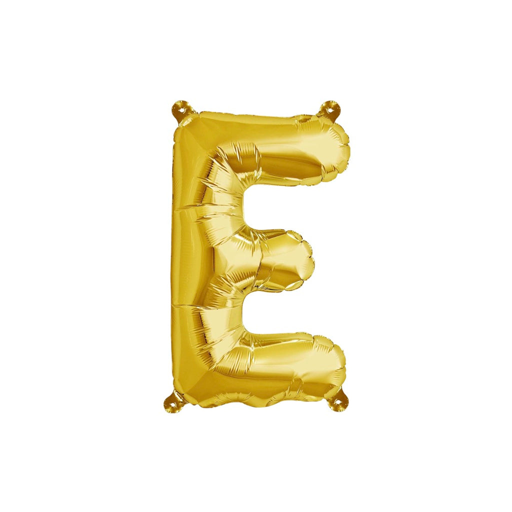 Letter E Gold Balloon 35cm