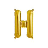 Letter H Gold Balloon 35cm