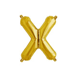 Letter X Gold Balloon 35cm