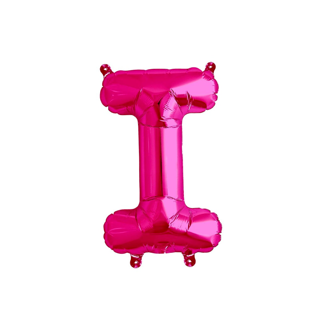 Letter I Hot Pink Balloon 35cm