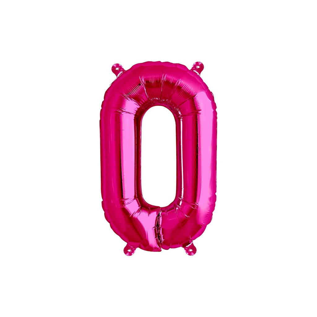 Letter O Hot Pink Balloon 35cm