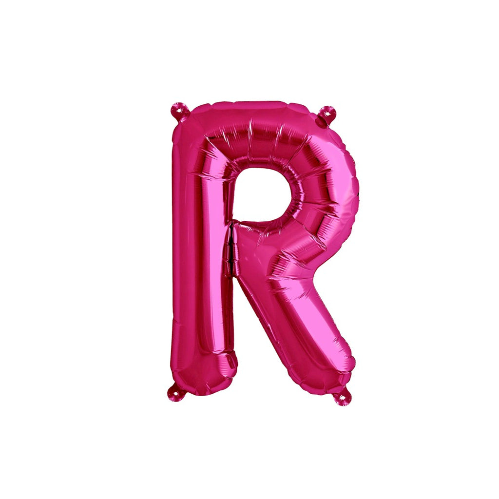 Letter R Hot Pink Balloon 35cm