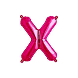 Letter X Hot Pink Balloon 35cm