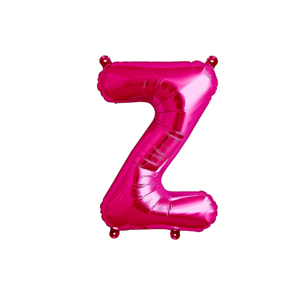 Letter Z Hot Pink Balloon 35cm