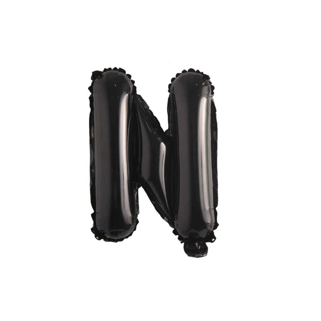 Letter N Black Balloon 35cm