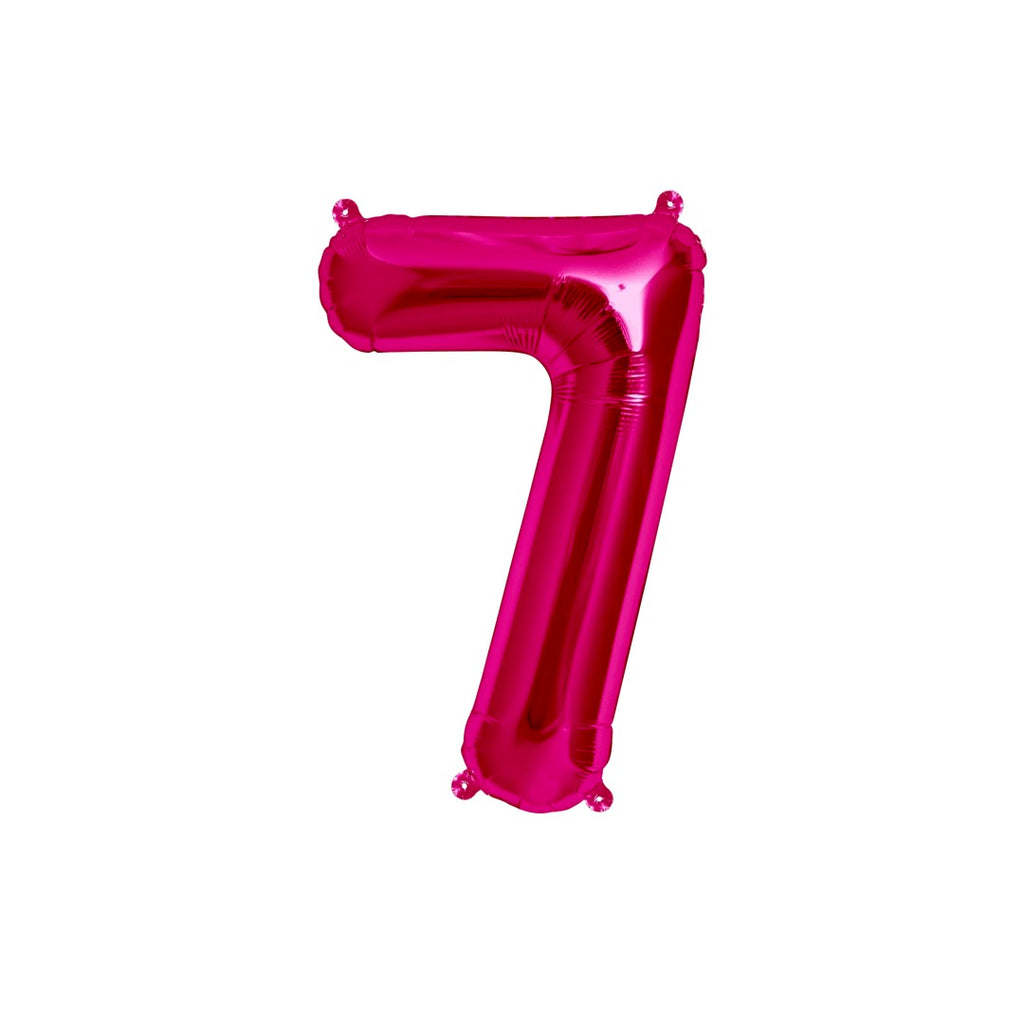 Hot Pink Number 7 Balloon 35cm