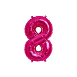 Hot Pink Number 8 Balloon 35cm