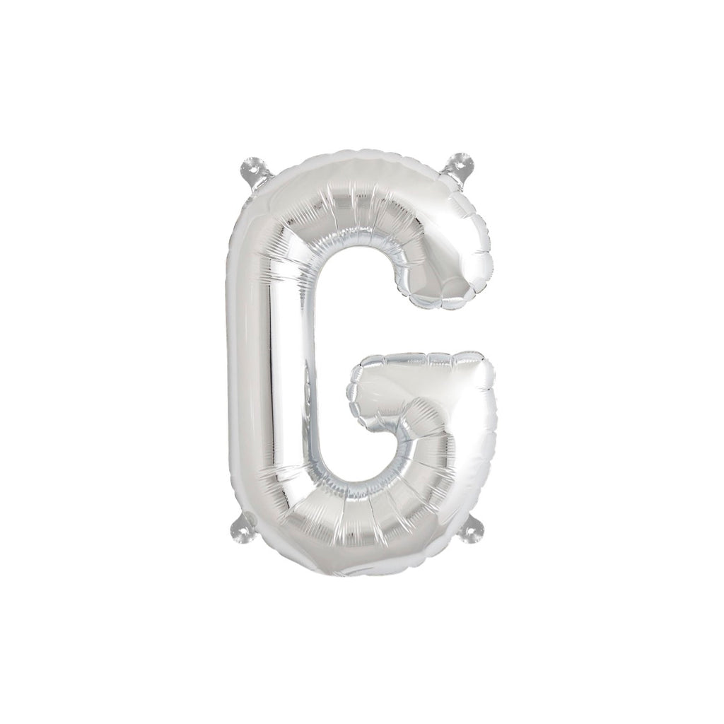 Letter G Silver Balloon 35cm
