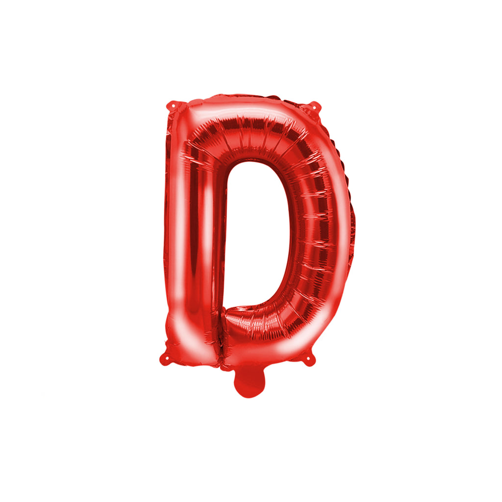 Letter D Red Balloon 35cm
