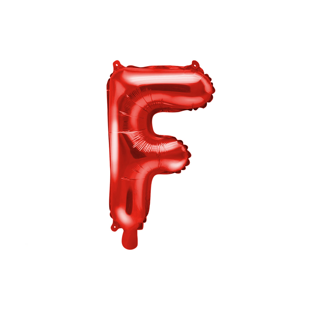 Letter F Red Balloon 35cm