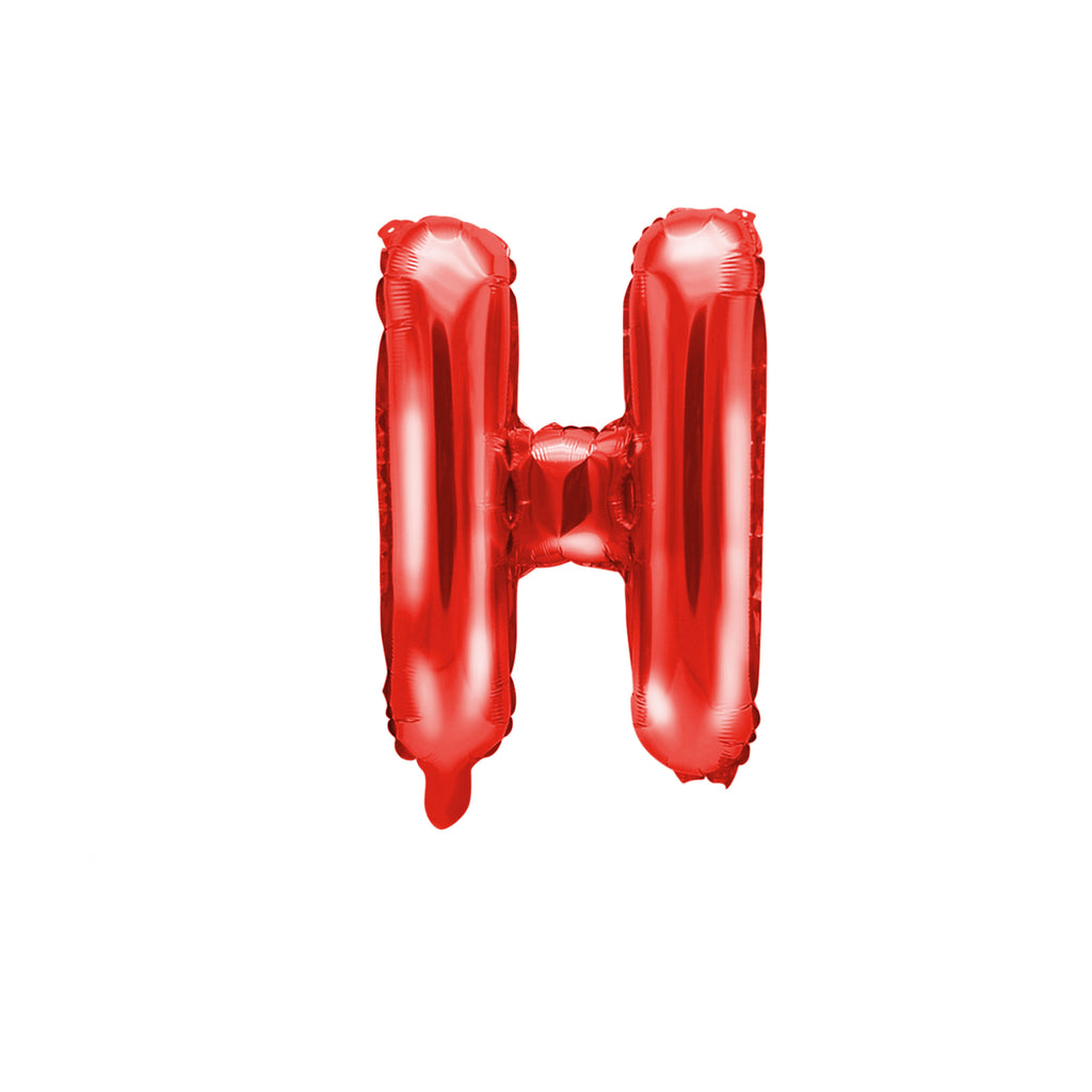Letter H Red Balloon 35cm