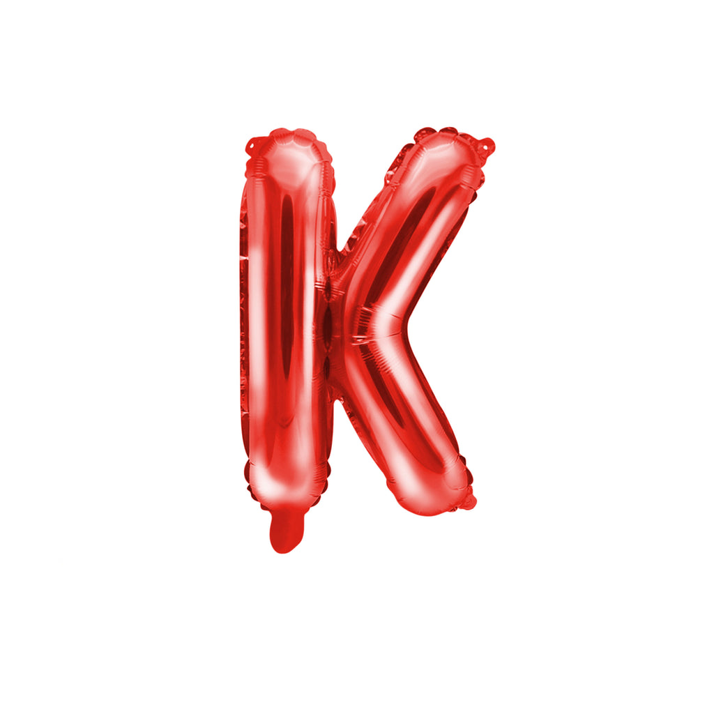 Letter K Red Balloon 35cm