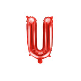 Letter U Red Balloon 35cm
