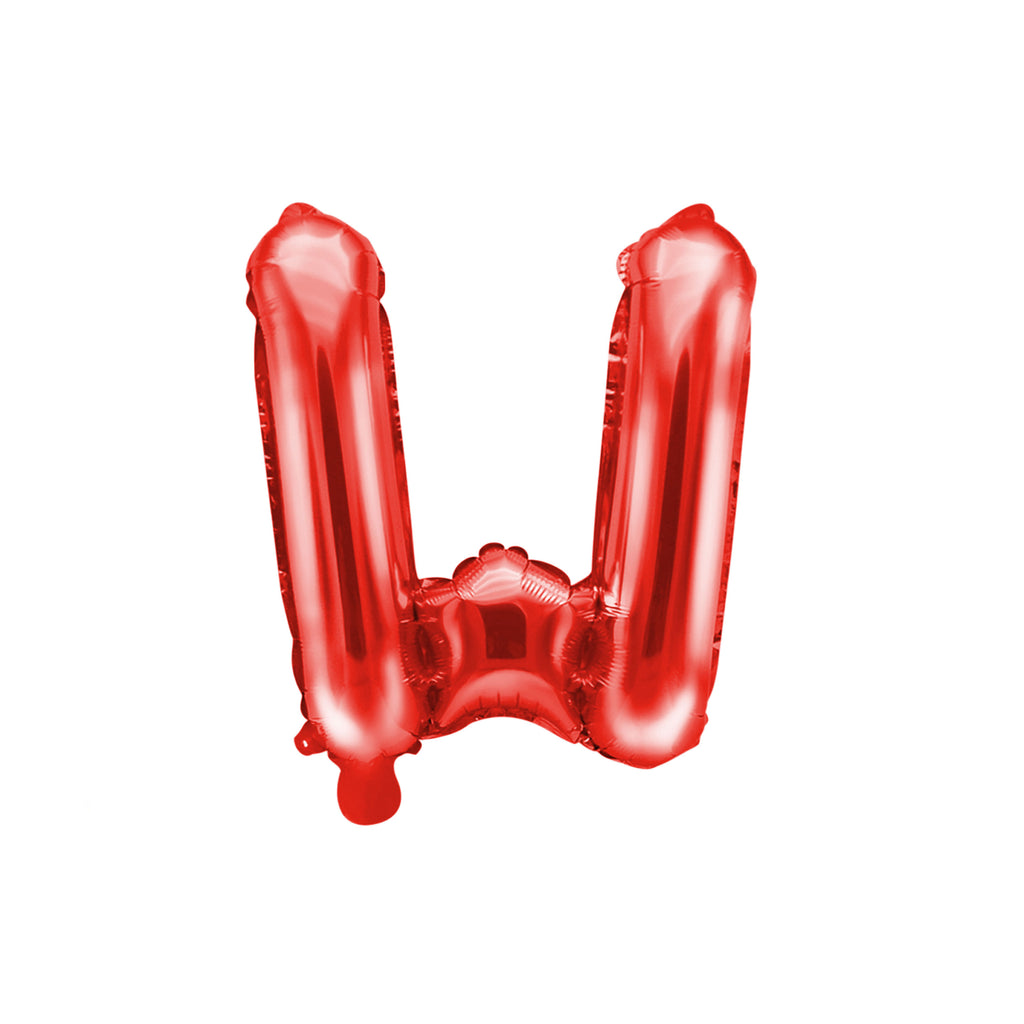 Letter W Red Balloon 35cm